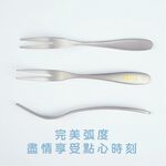 【純鈦水果點心叉 5入】叉子 蛋糕叉 水果叉 甜點叉子 鈦餐具, , large