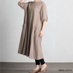 日本【SHONAGON】印度棉麻口袋洋裝, , large