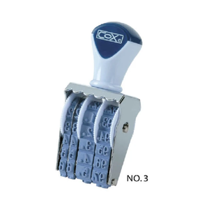 【COX 三燕】3號字 歐文 日付印 字高4.4mm /個 NO.3