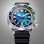 CITIZEN 星辰 千彩之海UNITE with BLUE 限量 光動能200米潛水錶BN0166-01L, , large