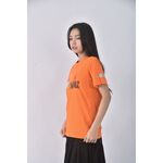 (S) hackett質感橘色短袖上衣二手衣, , large