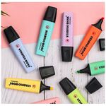 【德國天鵝STABILO】BOSS ORIGINAL Pastel 波士馬卡龍色經典螢光筆 15色桌上展示組經典色(ST7015-01-5), , large