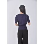 (S) an yanv領藍色短袖上衣二手衣, , large