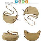 SPRING-輕量大容量時尚彎月尼龍肩背包斜背包 腋下尼龍水餃包-多色, , large