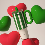 KEPO LQ 1200ml KC007巨無霸吸管花園冰霸杯內膽316不銹鋼 小碎花, , large