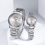 CITIZEN 星辰 光動能簡約手錶-銀/40mm BM6978-77A, , large