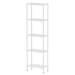 【Y HOUSE】60x30x210cm Lightweight Five-Layer Iron Rack Iron Rack Shelf-Painted White, , large