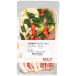 Chiled salted pork with garlic sprout, , large