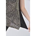 (S) osan質感無袖黑色上衣二手衣, , large