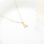 【Angel & Me】Love together & and s925 sterling silver 24k gold plated necklace, , large