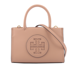 Tory Burch Ella 圓形標誌牛皮迷你二用托特包/藕粉色, , large