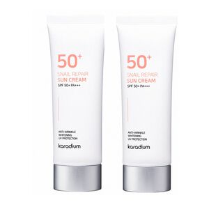 【韓國KARADIUM】蝸牛修護防曬霜SPF50+ PA+++ 70ml 2入組