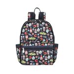 |快速出貨|Lesportsac Route Small Backpack 小型健行後背包/ 紐約風美食插畫, , large