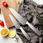 【日本極KEEMAKE】日本極 高碳鋼 輕巧極緻一體構造 不鏽鋼刀-2入組(三德刀+蔬果小刀), , large