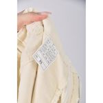 (S) 高腰丹寧牛仔質感棉質杏色長褲二手衣, , large