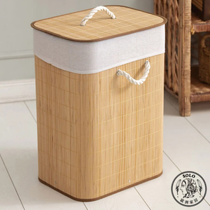 【SOLO歐洲家居】LCW Home 56x39x29cm 天然竹編收納洗衣籃 附蓋手把款 髒衣籃 置物籃,  【SOLO歐洲家居】LCW Home 56x39x29cm 天然竹編收納洗衣籃 附蓋手把款 髒衣籃 置物籃