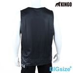 KINGO-大尺碼-排汗 背心T-黑-413612, , large