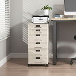 【AOTTO】六層密碼鎖附輪辨公文件收納櫃(AL-612), , large