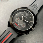 [星晴錶業]MASERATI手錶,46mm,R8871612004黑色錶面黑錶殼深黑色矽膠錶帶款, , large