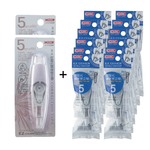 【COX 三燕】按壓式 環保 莫藍迪色系 2個修正帶+12個內帶 5mm*6M /組 CT-105+CT-105R  -  多款可選, , large