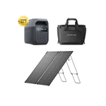 EcoFlow DELTA 3 儲能電源＋專用收納包＋125W 單面便攜太陽能板, , large