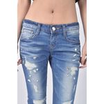 (S) 3room s丹寧牛仔質感藍色長褲二手衣, , large