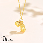 【Prisme Gold】黃金項鍊 好柿花生 鍊墜項鍊 (金重：約0.08錢±0.03), , large