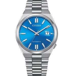 CITIZEN 星辰 X PANTONE Nowstalgia 亞洲限定炫光藍 經典機械錶 NJ0158-8