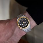 CITIZEN 星辰 昭和金限定款 限量光動能三眼計時手錶 中性錶 38mm AT2544-64E, , large