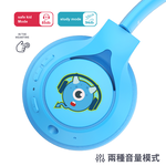 [JunYu] BAMiNi Topone children's special learning over-ear Bluetooth headphones (gift box packaging - earphone storage bag and DIY stickers included) - blue, , large