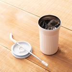 【日本孔雀Peacock】時尚休閒316不鏽鋼真空斷熱 直飲吸管保溫杯450ML-任選色, , large