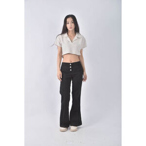 (XL) moschino高腰高腰黑色長褲二手衣