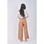 (XL) uniqlo高腰質感棉質橘色長褲二手衣, , large