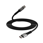 【HP 惠普】HP DHC-TC112G Type-C充電線 防斷編織快充線-灰黑色(2m), , large