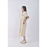 (S) todayful排扣百褶綠色洋裝二手衣, , large