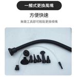 鋰電無刷吹塵槍+5節電池+1充, , large