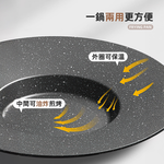 【上手家居】麥飯石不沾分區烤盤-37cm(韓式烤盤/烤肉盤/韓國烤盤/卡式爐烤盤/燒烤盤), , large