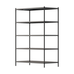 【Y HOUSE】120x60x150 cm five-layer hole-free iron plate storage rack rack iron rack - black paint, , large