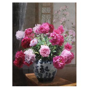 【御畫房】榮華富貴 國家一級畫師手繪油畫80×110cm(VF-71)