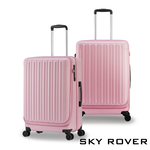 【PANTHEON PLAZA】展示品限量出清 SKY ROVER CRYSTAL 19 24 27吋 璀璨晶鑽 前開式可擴充拉鍊硬殼行李箱 SRI-1808SF 七色可選, , large