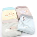 minihope美好的親子生活-沉靜海洋男童三角褲(4件組A)-S, , large