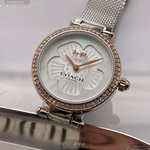[星晴錶業]COACH手錶,26mm,CH00130白色錶面玫瑰金錶殼銀色米蘭錶帶款, , large