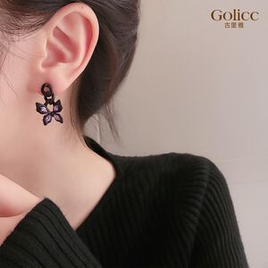 【Gulicc】古莉可 耳環 復古黑蝴蝶耳環