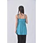 (S) uniqlo質感棉質無袖綠色上衣二手衣, , large