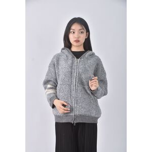 (XL) 毛毛灰色外套二手衣