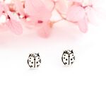 【Angel & Me】Cute Lady bug s925 sterling silver earrings Birthday gift, , large