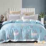 【Betrise】 Simple Blue | C Energy Series 300-Thread 100% Pure Tencel™ Light-Quenched Graphene Quilt/Double-Use Quilt Cover (182 x 212 cm), , large