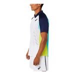 Asics 男 POLO衫 短袖上衣 海外版 網球 服飾 運動 訓練 透氣 亞瑟士 白藍 [2041A193-101], , large