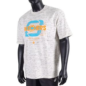 Skechers Shirts 男女 短袖 T恤 環保 再生 舒適 自然 綠時尚 米 [L221U035-015W]