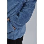 (XL) 質感高領藍色外套二手衣, , large